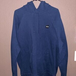 Under Armour Men's Rival Fleece Hoodie Academy Blue XL men loose fit